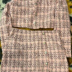 SHEIN Pink Textured Fabric